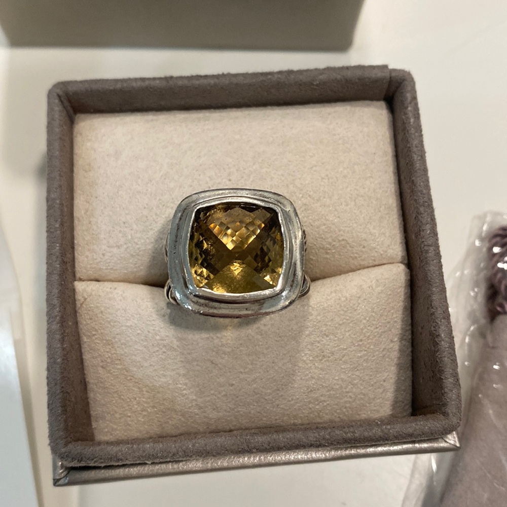 David Yurman Albion 11mm Lemon Citrine ring